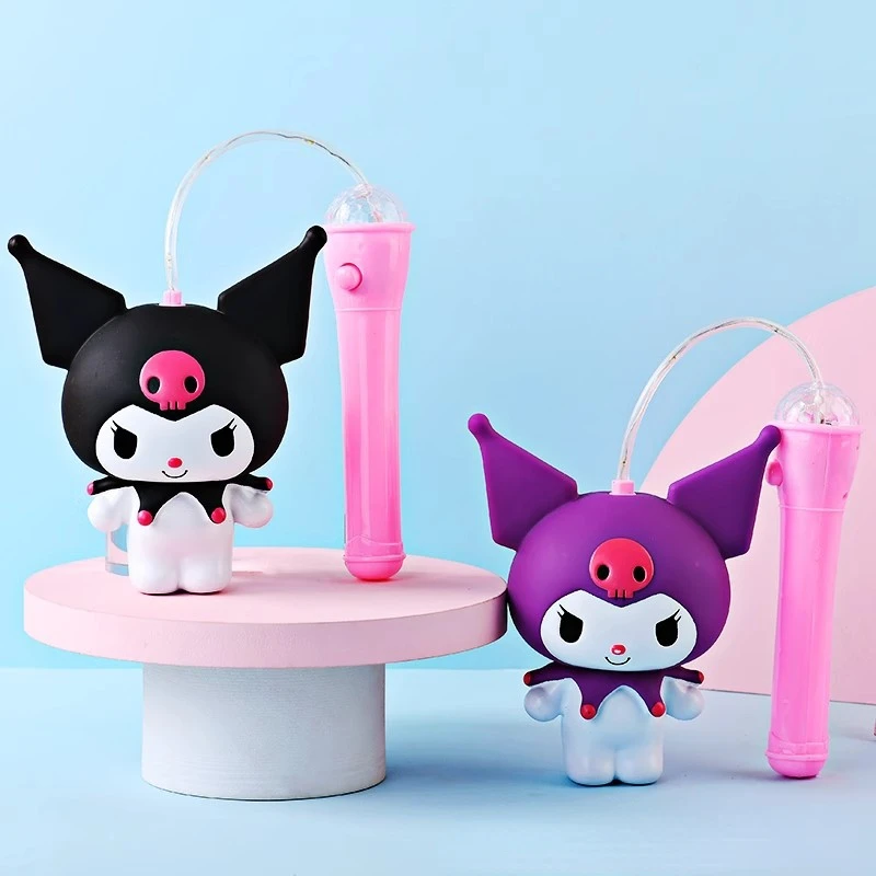 Sanrio Kuromi Hello Kitty Melody Glow Portable Lanterns Kids Music Lanterns Toys Festival Merry Christmas New Year Gifts