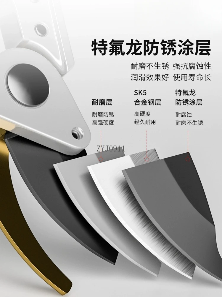 Cesoie da potatura, cesoie speciali per rami di alberi da frutto da giardino, cesoie floreali