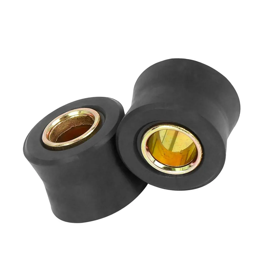 

10pcs 10mm Motorcycle Rear Shock Absorber Rubber Bushing Cushion Ring 24mm Outer Diameter for Direct Replacement Repair