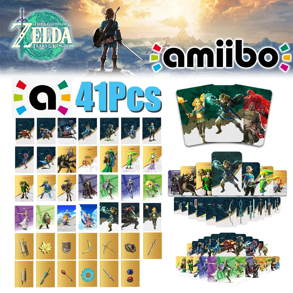 New splatoon 3 Zelda Amiibo Card Apply to the Legend of Zelda: Tears of the Kingdo and Breath of the Wild Latest Paragliding NFC