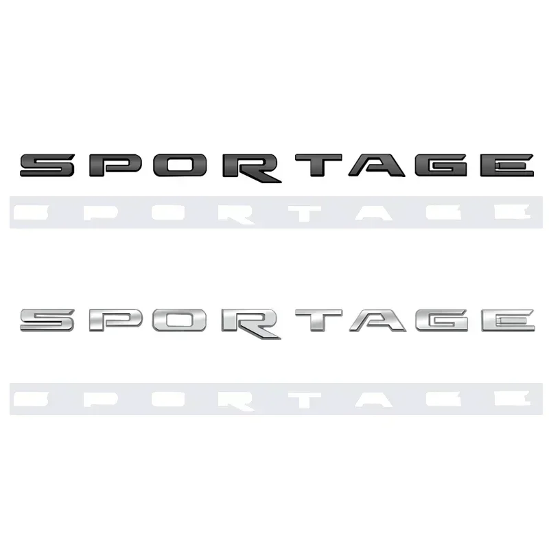 ABS Letters Emblem Car Rear Trunk Body Emblem Badge Sticker Decal for  Sportage Optima Soul Sorento Niro Forte K3 Accessories