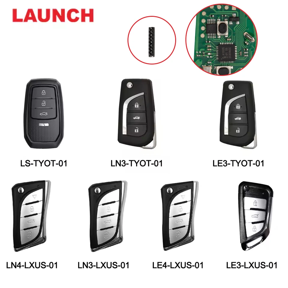 LAUNCH Key for Toyota Motor LN3 LE3 LS for Toyota LN3 LN4 LE3 LE4 for Lexus Works for X431 Key Programmer