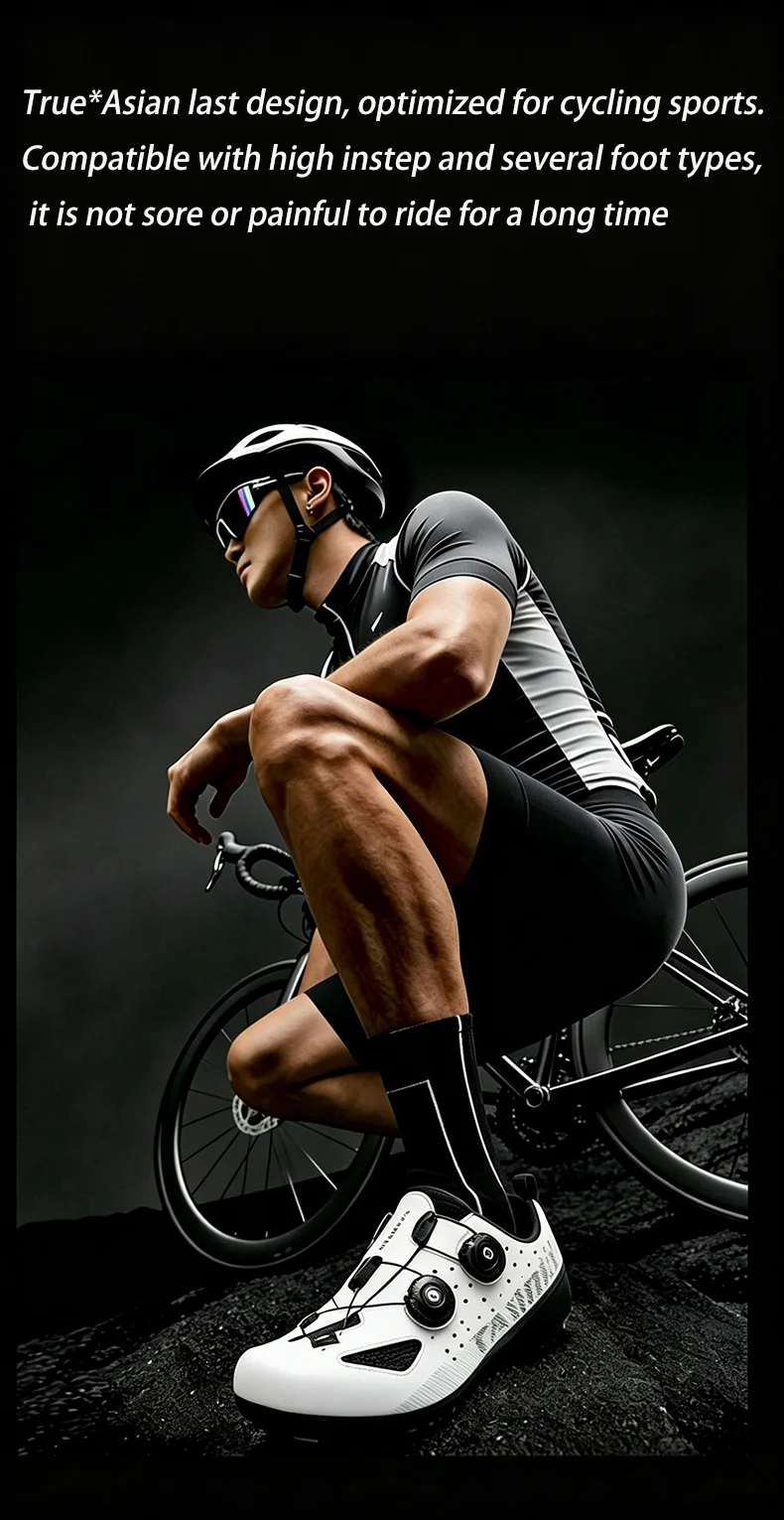Herren- und Damen-Mountainbike-Schuhe, professionelle atmungsaktive MTB-Schuhe mit harter Sohle, rutschfeste Rennradschuhe. – Detail 13