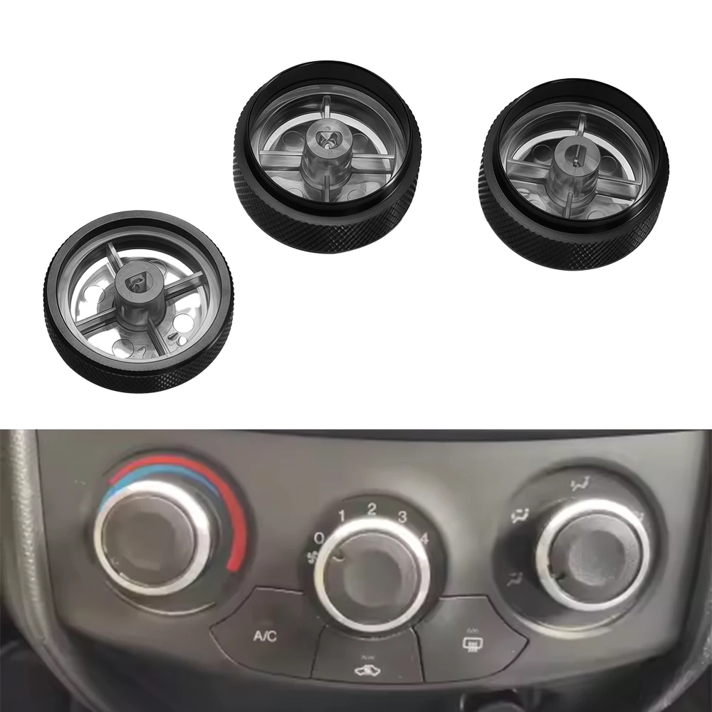 For Chevrolet Sail 2008-2014 3pcs/set Car AC Knob Switch Conditioning Heat Control Switch AC Knob Auto Car Accessories