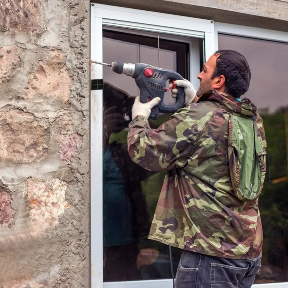 72 قطعة من الحشوات البلاستيكية (100 × 28 مم) - 6 مقاسات لتزجيج وتباعد الباب/النافذة