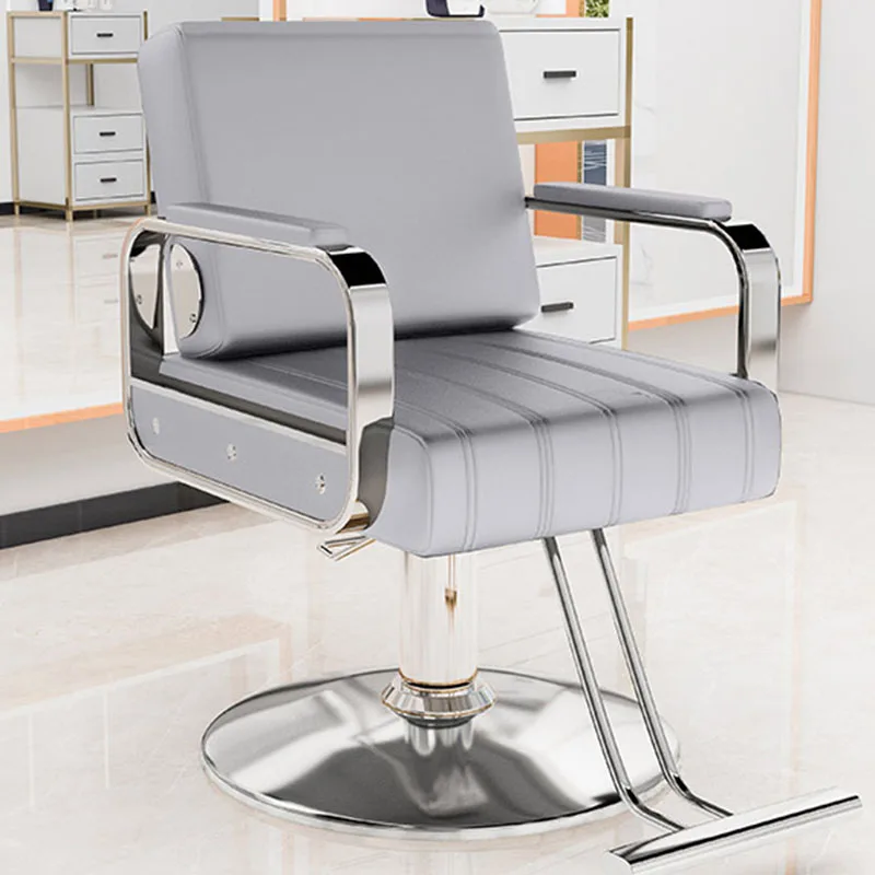 Golden Stylist Aesthetic Hairdressing Chairs Swivel Rotating Pedicure Barber Chairs Professional Cadeira Salon Furniture MQ50BC