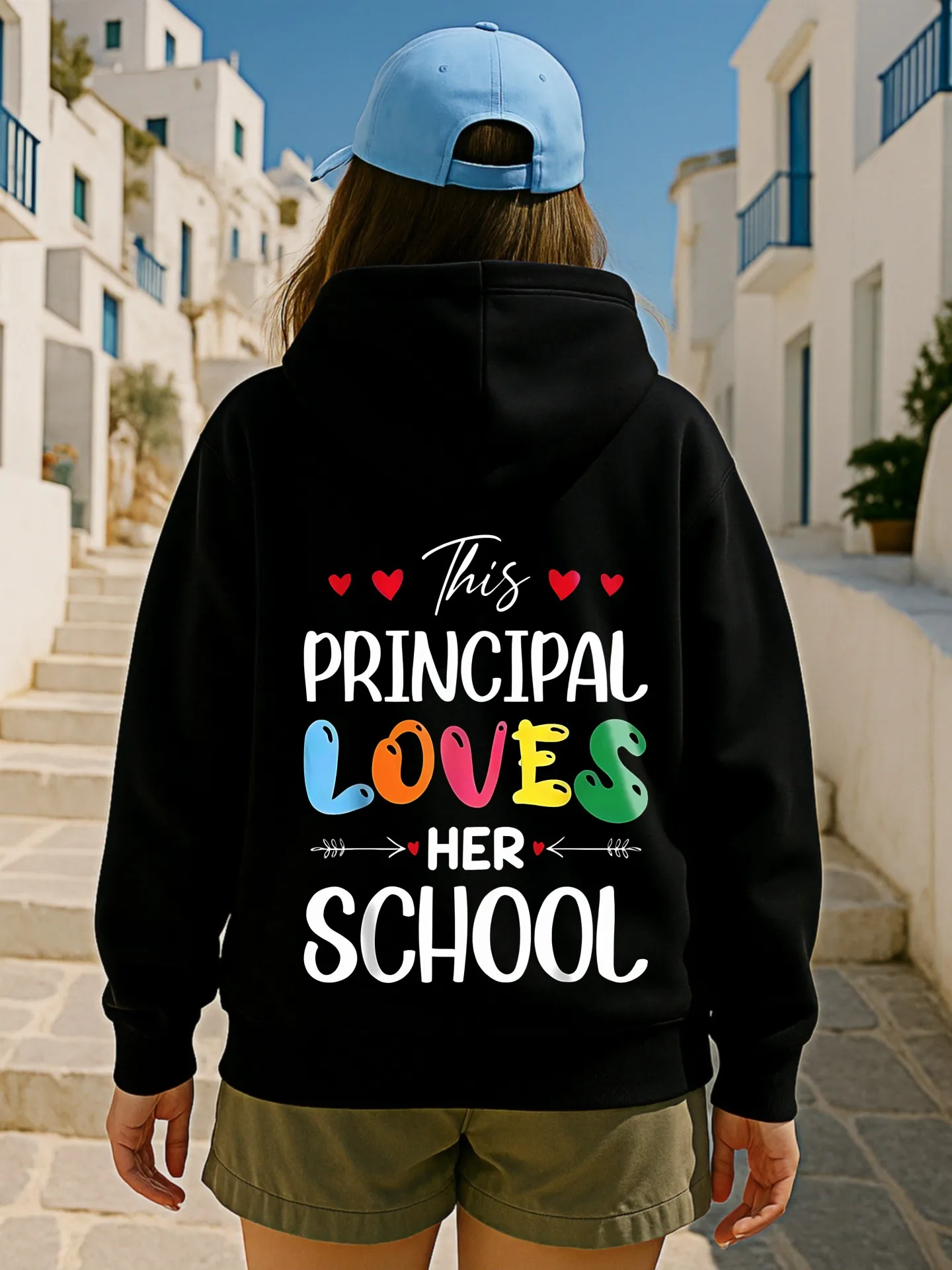 เสื้อฮู้ดลายกราฟิกผู้หญิง พิมพ์ลายน่ารัก สไตล์ลำลอง ผ้านุ่ม สวมใส่สบายทุกวัน สำหรับชายหนุ่ม