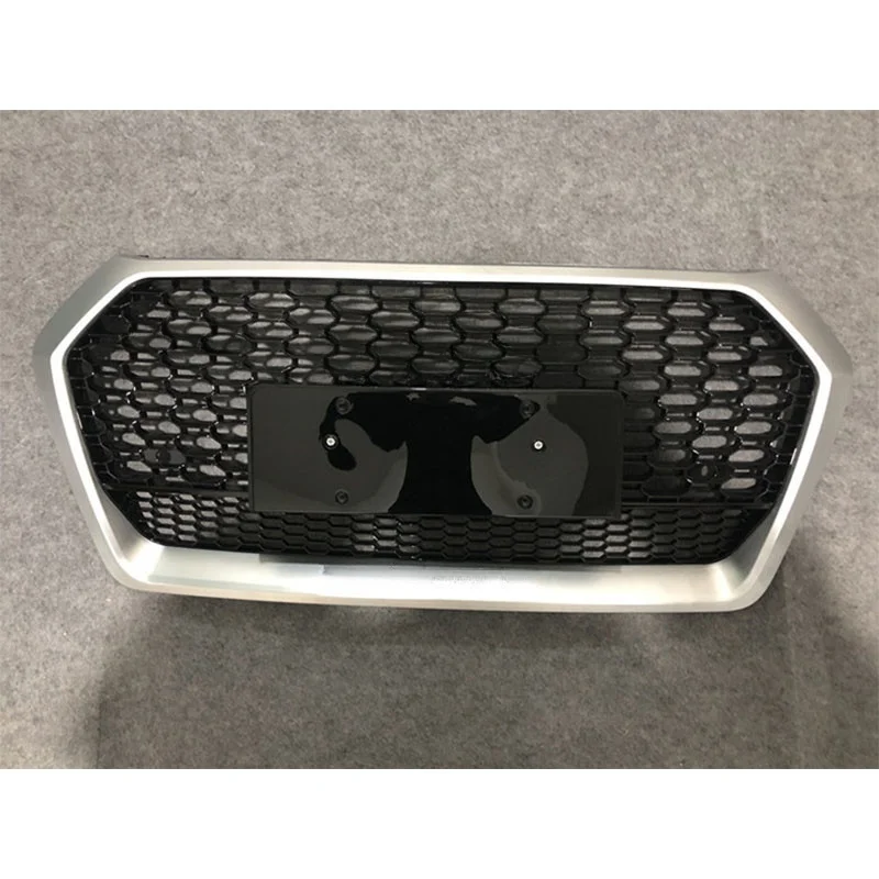 Voor Audi Q5 SQ5 Gemodificeerde RSQ5 2018 2019 2020 Voorbumper Mesh Racing Grills Grill Honingraat Kap Cover Plaat Auto accessoires - afbeelding 1