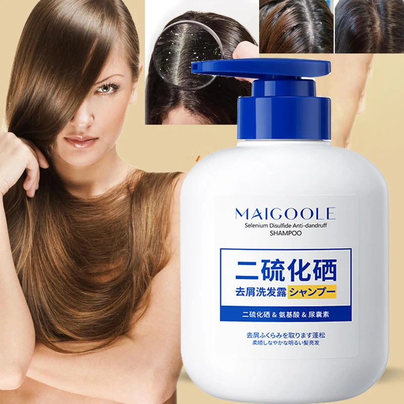 300ml Thorough Anti-dandruff Selenium Disulfide Shampoo Oil Control Refreshing Anti-itch Anti-dandruff Nourishing Soft Shampoo