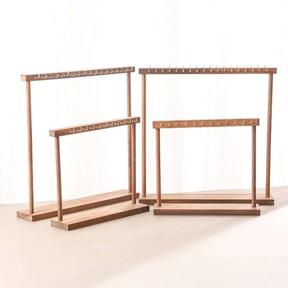 

Wooden Jewelry Organizer Storage Rack Exquisite Design Jewelry Display Stand Storage Tray Necklace Holder Necklace Hanging Rack