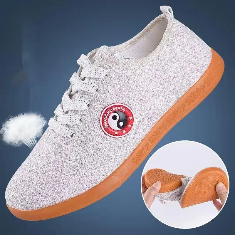 

Summer Breath Mesh Tai Chi Shoes Men Women Traditional Chinese Shoes Foldable Kung Fu Sneakers Comfortable Martial Arts Shoes