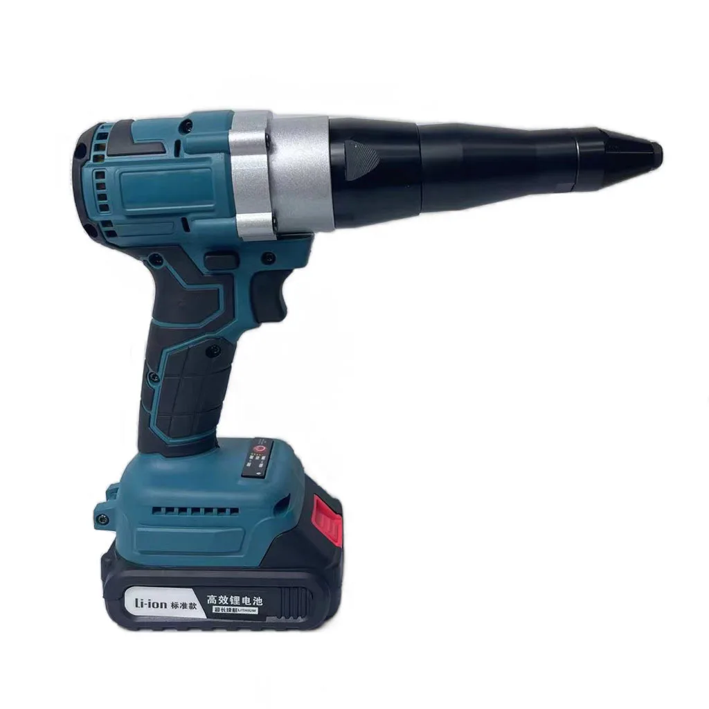 2025 Полностью автоматический высокоэффективный клепальный пистолет для домашних гвоздей, бесщеточный литиевый аккумулятор 21 В, тянущий клепальный пистолет