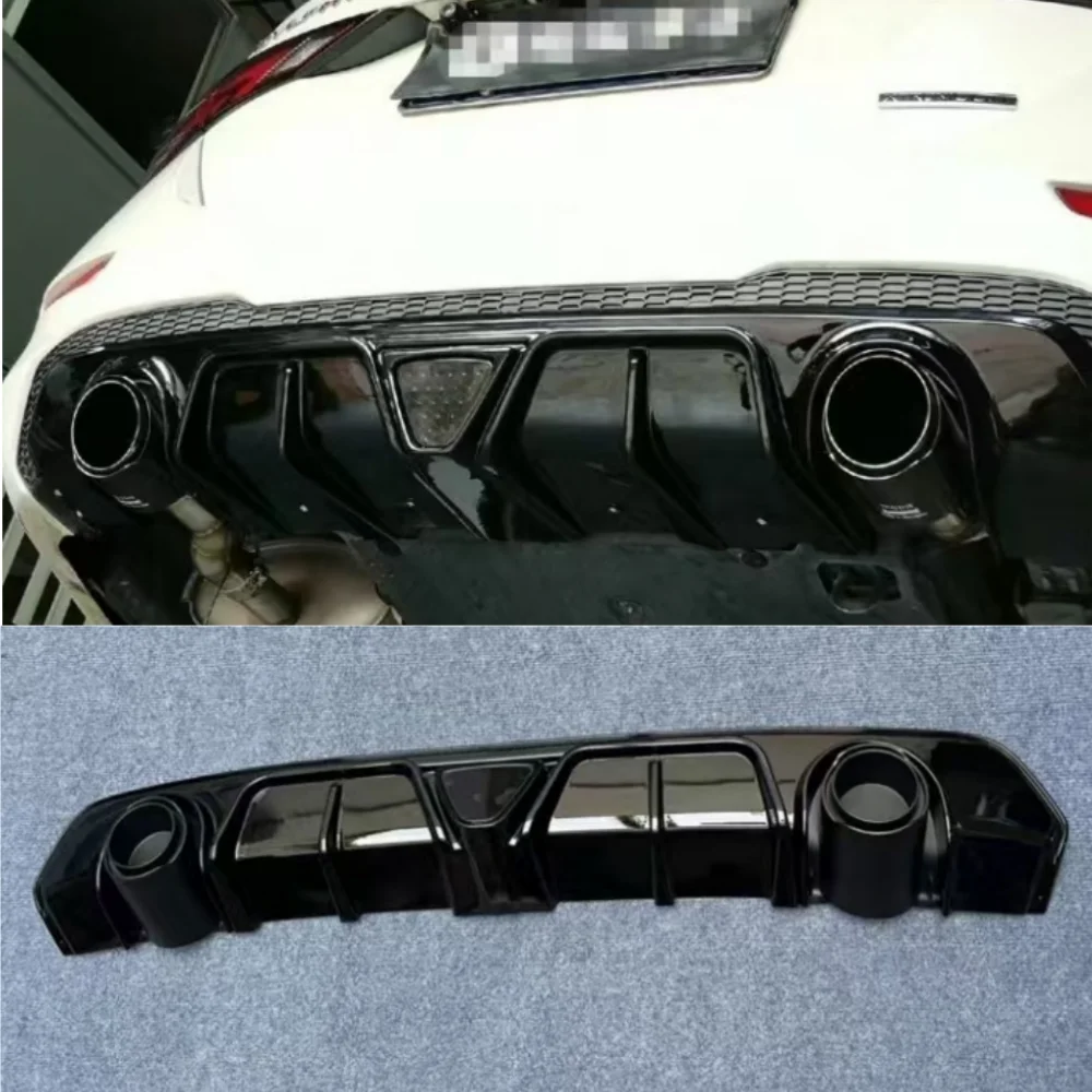 

For 2020-2022 Nissan Sentra Sylphy rear bumper lower lip spoiler diffuser false tailpipe decoration
