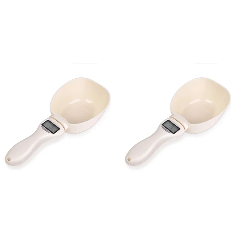 

AB11-2X Pet Food Scale Electronic Measuring Tool Dog Feeding Bowl Measuring Spoon Kitchen Scale Digital Display