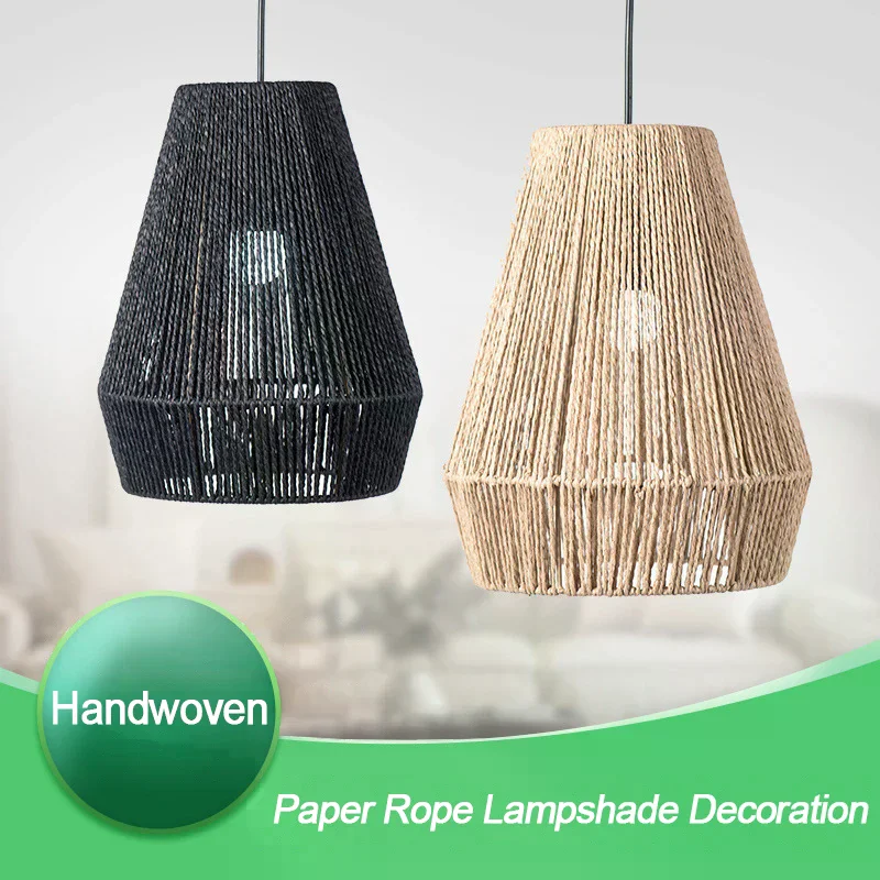 Kitchen Modern Woven Pendant Light Fixtures Farmhouse Hanging Lamp Handwoven Rattan Basket Shade for Island Dining Room