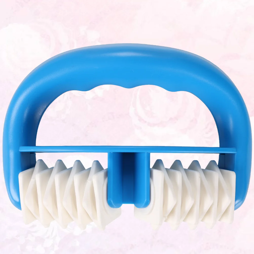 

Mini Acupressure Massager Roller Blue Portable Body Massage Tool For Neck Back Arm Leg Pain Relief Ergonomic Design Home Office