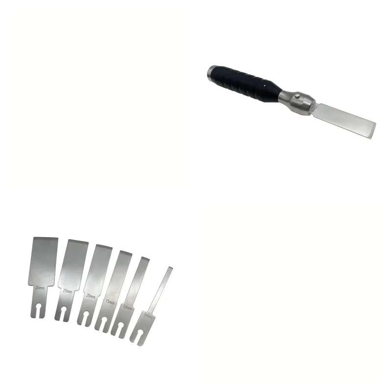 

Модульный комплект долот для остеотомов, 6 лезвий с ручкой быстрого соединения, ветеринарные ортопедические инструменты из нержавеющей стали