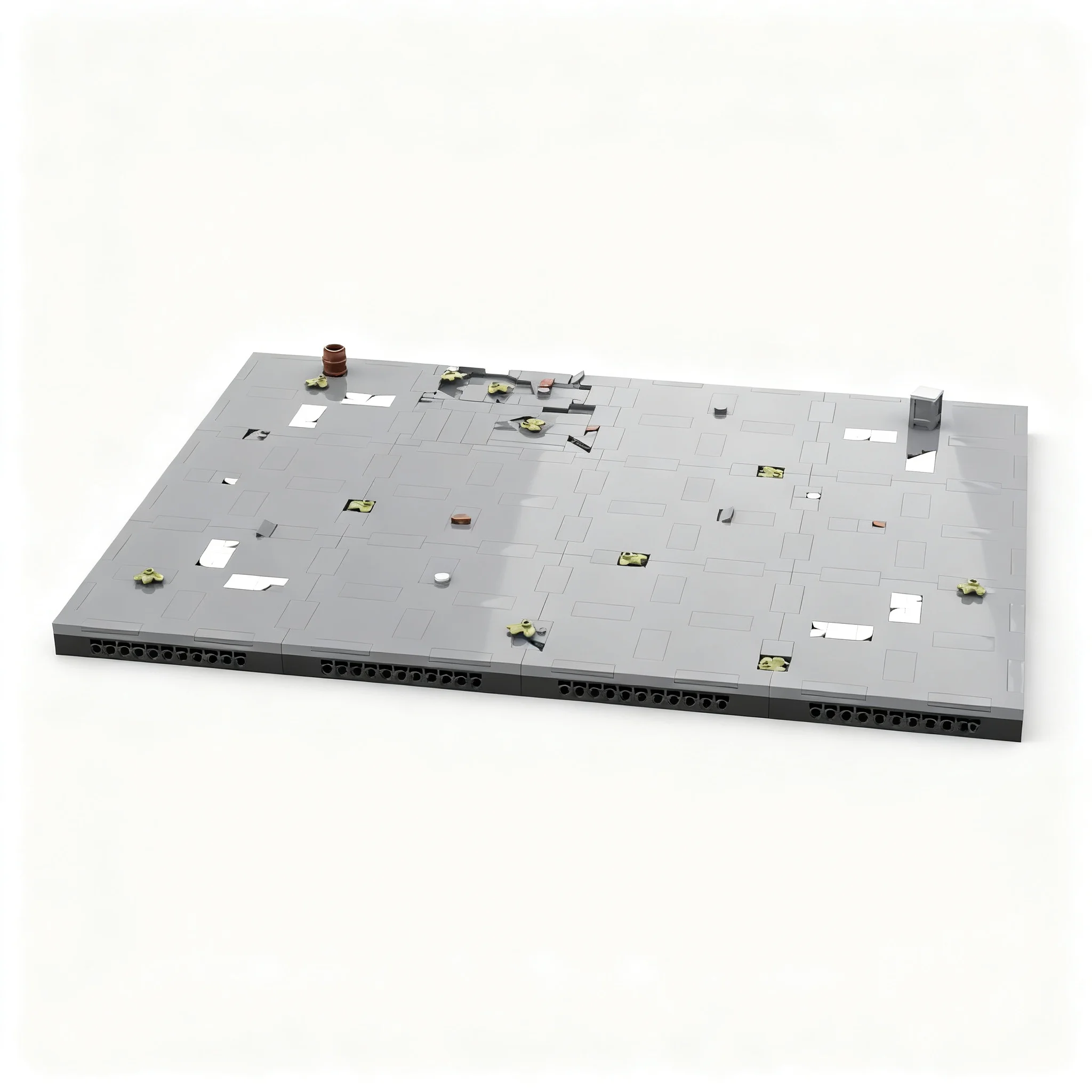 344pcs MOC Yavin 4 Landing Field Star Battle Model Building Blocks Art Display Craft Brick Assemble Birthday 3D Education DIY