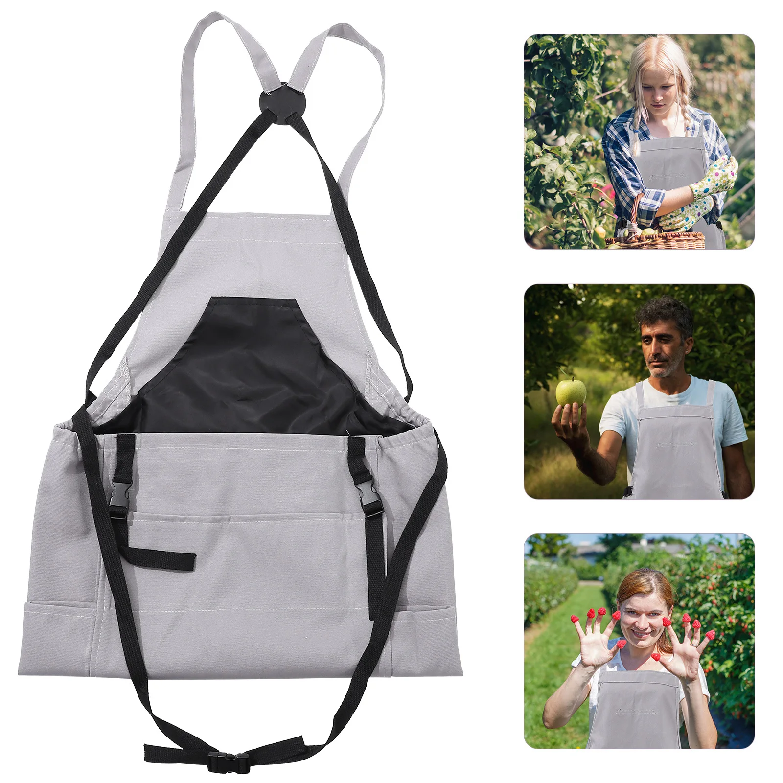 

Oxford Cloth Fruit Picking Apron Adjustable Strap Garden Harvest Storage Bag Pouch Gardening Supplies Gardening Apron for Women