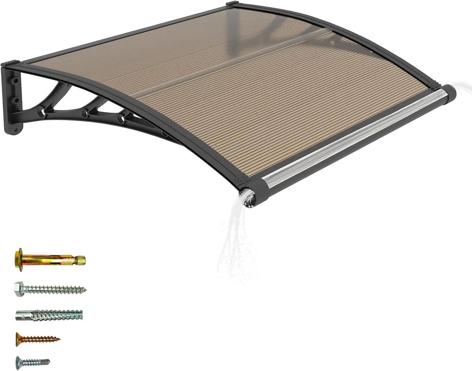 Door Awnings Exterior, 32x40in UV/Rain/Snow Proof Awning for Outside