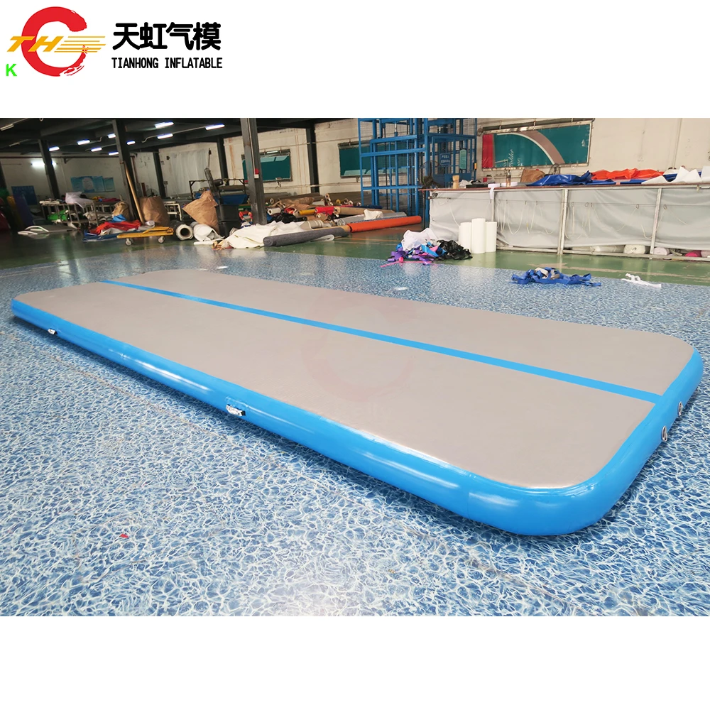 Envío rápido, pista inflable comercial para gimnasio, estera de gimnasia para Yoga, pista de aire para cultivo con bomba