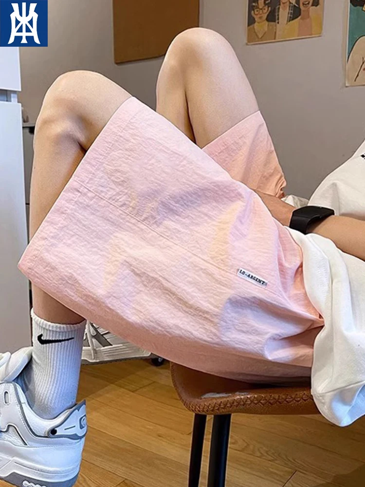 oule-select-ice-silk-cool-feeling-dopaamine-ins-loose-casual-five-point-pants-for-couples-comfortable-loose-fit-ethnic-style