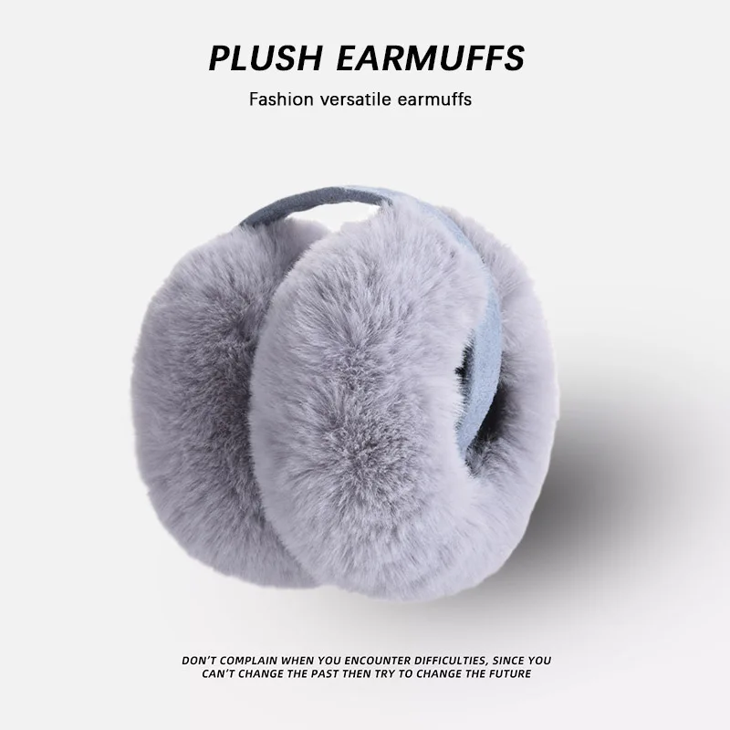 غطاء للأذنين من القطيفة للنساء للشتاء من الصوف الحراري قابل للطي لتدفئة الأذن مريحة في الهواء الطلق والطقس البارد ​