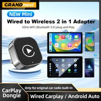Adaptador inalámbrico CarPlay Android 2026 nuevo para automóvil inteligente Plug & Play sin complicaciones estable BT WiFi conectar OTA ajuste actualizable 99% para vehículos
