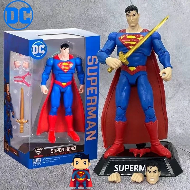 New DC Wonder Woman Superman Batman Cool Creative Anime Figures Fashionable Personalized Jointed Movable Action Figure Toys