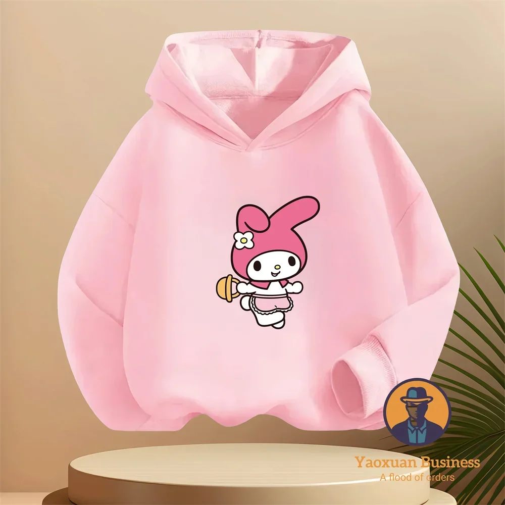 

2-14Y Soft Fabric Casual Pure Cotton Hoodie 2-14Y My Melody Cartoon Autumn Winter Tops