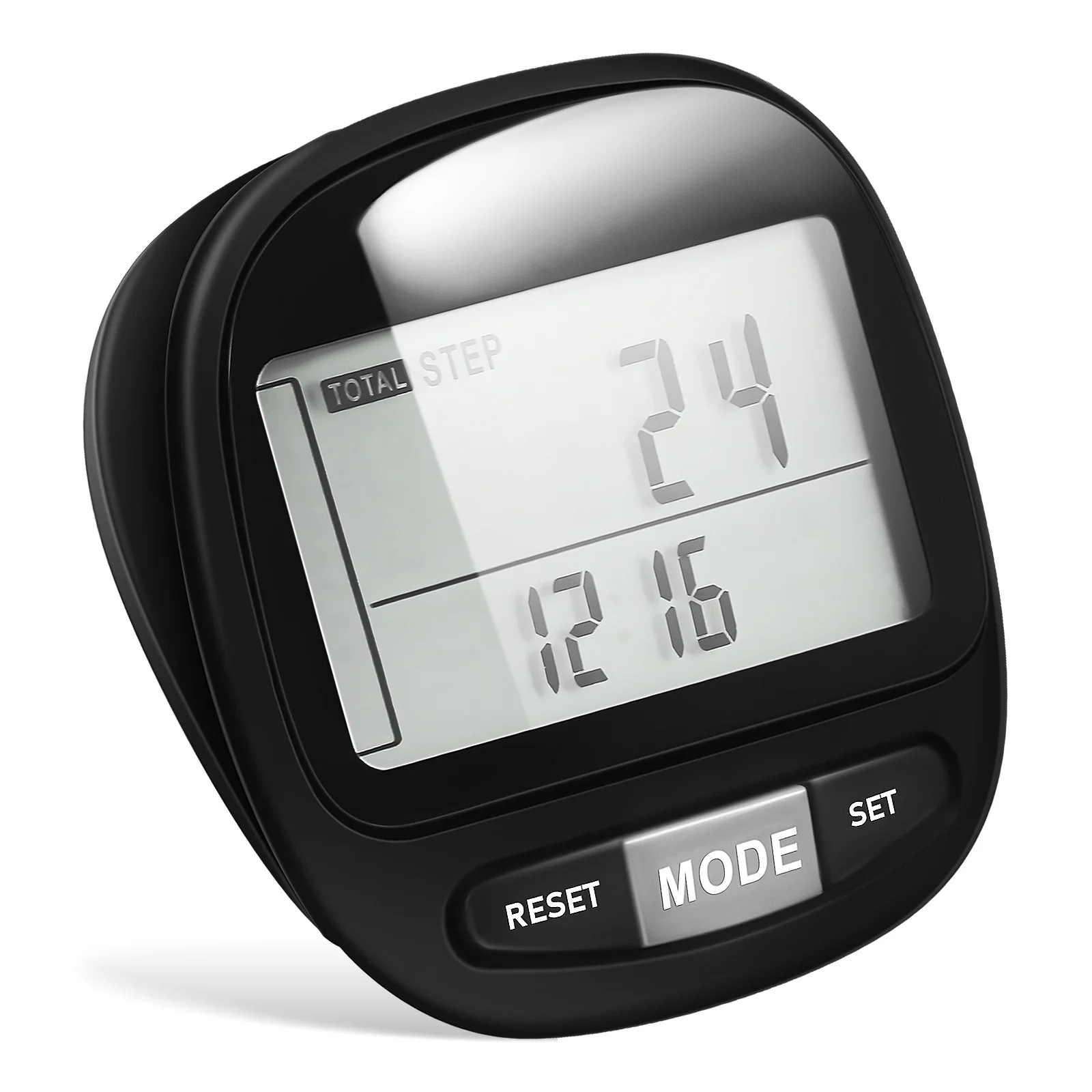 

3D Sensor Pedometer Walking Counter Clip On Portable Fitness Monitor Seniors Plastic Mile Counter Outdoor Hiking