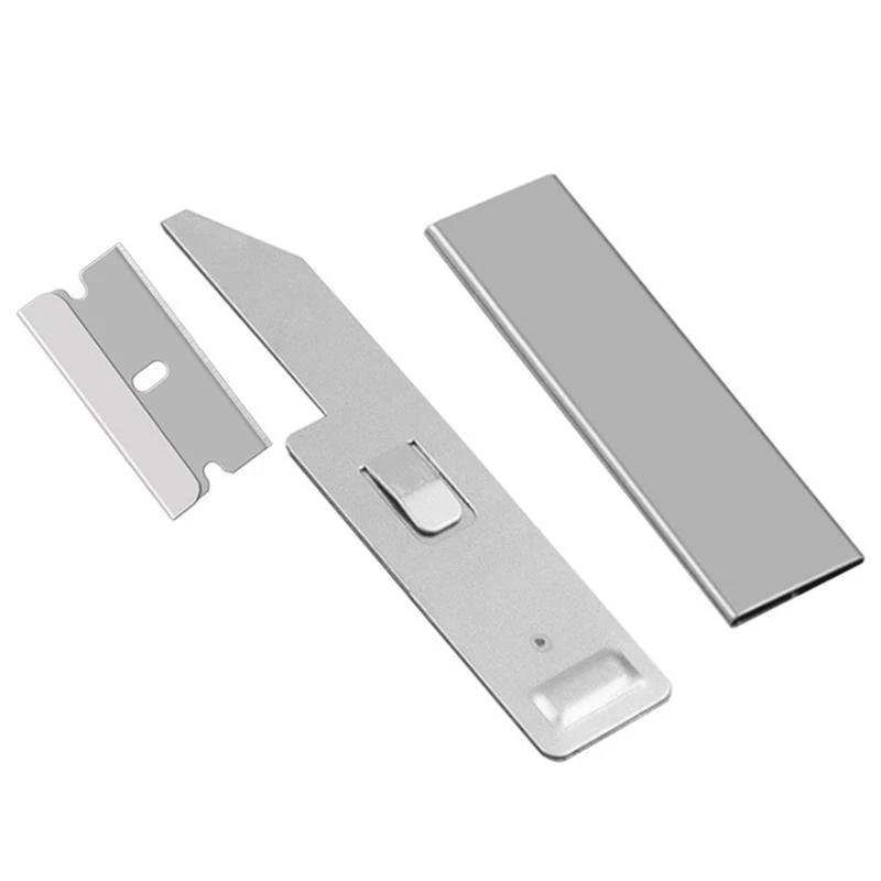 Stainless Steel Utility Knife Retractable Paper Box Cutter for Sharp Blade Heavy Duty Household Tool