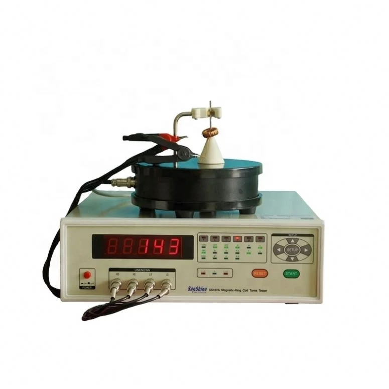 Magnetic Ring Core Coil Turns Counter ±0.1% High Accuracy for Ferrite Toroidal Cores Inductor Testing