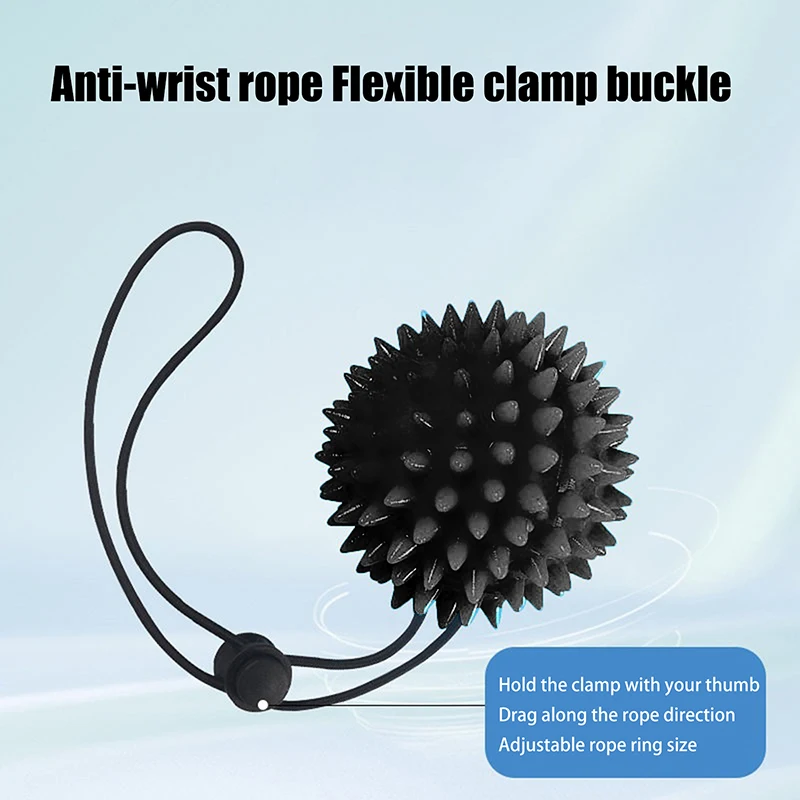 Improve Grip Strength. One Piece Soft Thorn Tactile Touch Massage Ball; Relax Muscles &
