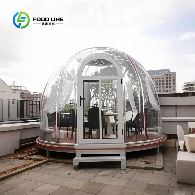 Customizable Vacuum Thermoforming Starry Sky Room Plastic Bubble House Glamping Dome Capsule for Tourism Rental Business