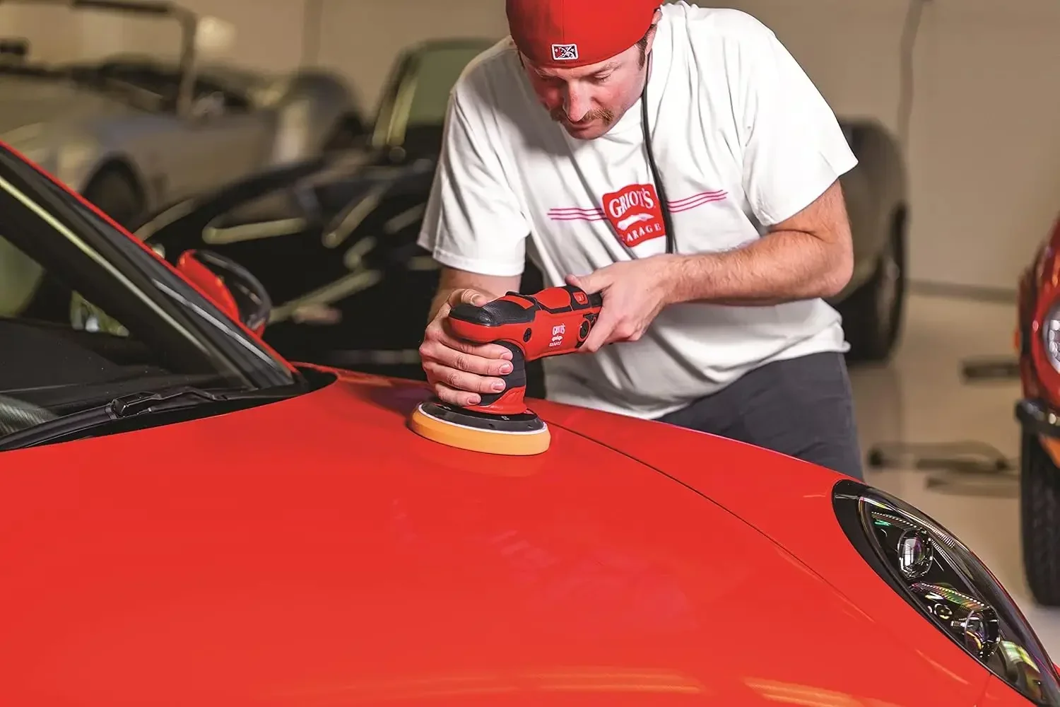 Polidor orbital aleatório Garage G9 - Polidor de dupla ação de velocidade variável de 1.000 watts e 6 polegadas - Design ergonômico confortável para Ext