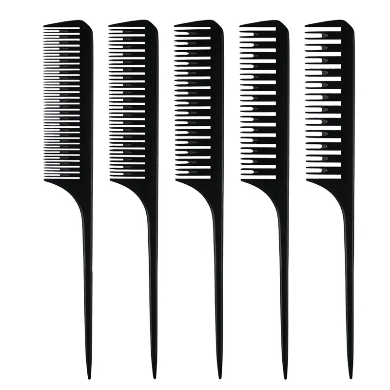 Hairdressing Comb Plastic Pointed-tail Comb Hair Salon Professional Hair Dye Comb High Temperature Anti-static Hair Cutting Comb