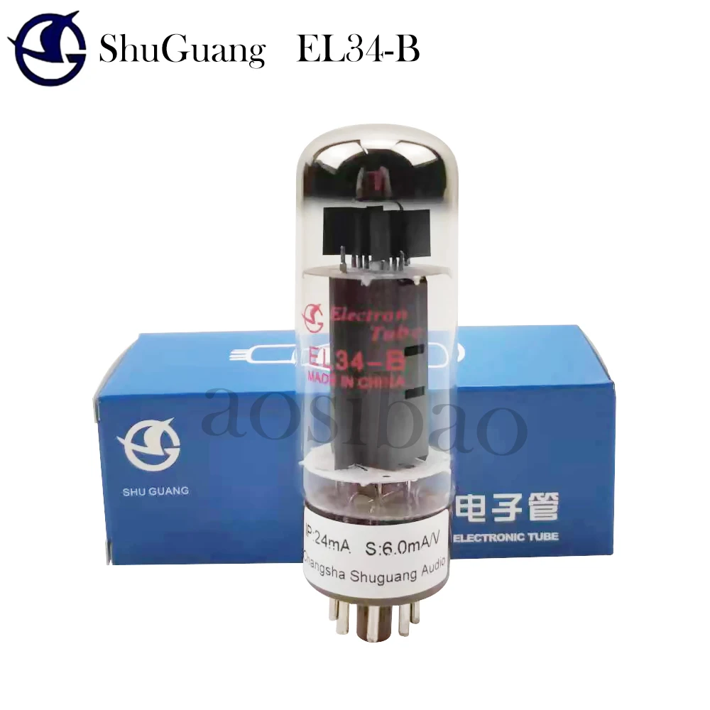 Imagem -03 - Shuguang Vacuum Tube Valve Fábrica Substituição Correspondência 6ca7 Kt77 El34m El34 Amplificador de Tubo Kit Amp Áudio Faça Você Mesmo Genuine El34-b El34