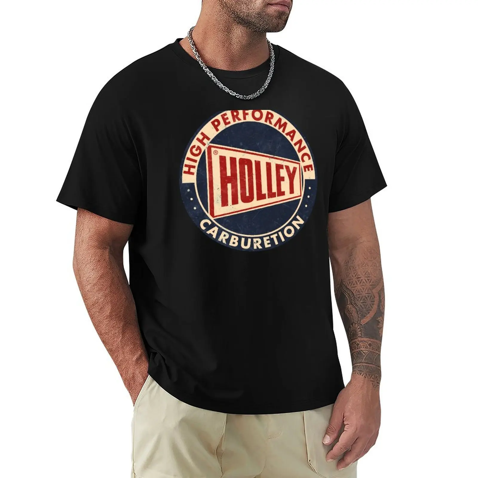 High Performance Holley Carburetion T-Shirt blue archive basketball graphic tees anime tshirt blacks Men's cotton t-shirt