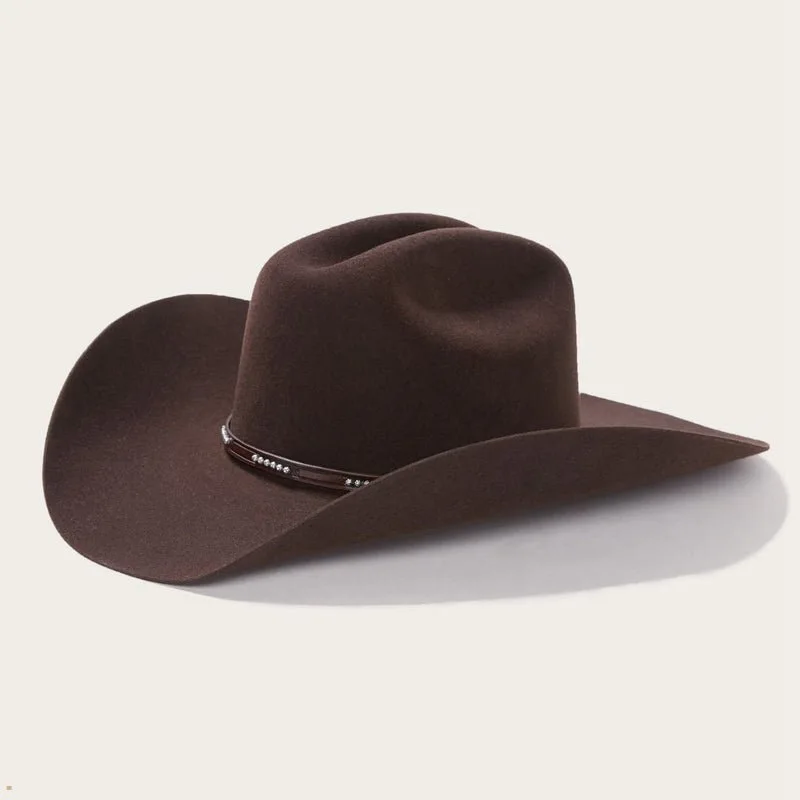 

Hot Selling Solid Color Cowboy Hat Outdoor Western Sheep Wool Felt Cowboy Hat