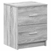 VidaXL Starker Holzwerkstoff - Nachttisch Mit 2 Schubladen, 40x36x50 Cm, Stauraum Im Schlafzimmer