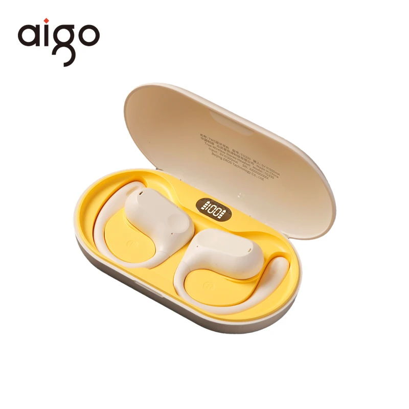 

Aigo TG330 Ear Hook Sports Earphones Wireless Bluetooth 5.4 Headsets Long Endurance HD Ear Hanging Type Open Wearable Headphones