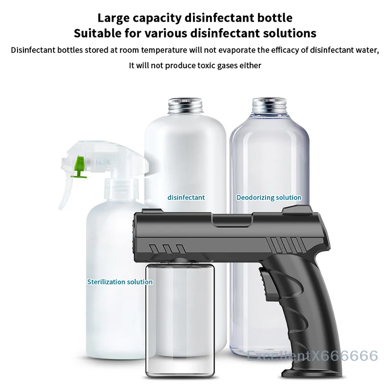 블루 나노 라이트가 장착된 USB 전기 소독기 - 정원과 집을 손쉽게 소독하세요