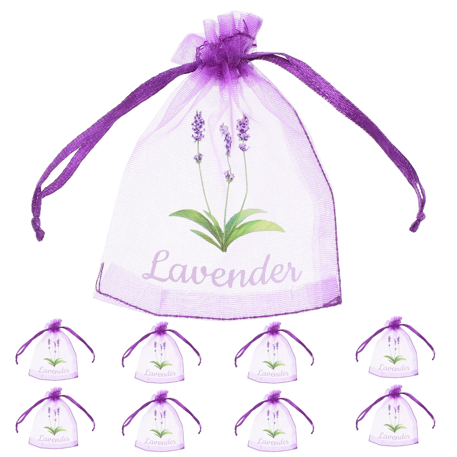 20Pcs Lavender Sachets Drawstring Breathable Mesh Bags for Herbs Spices Dried Flower Fragrance Pouches Lavender Sachets