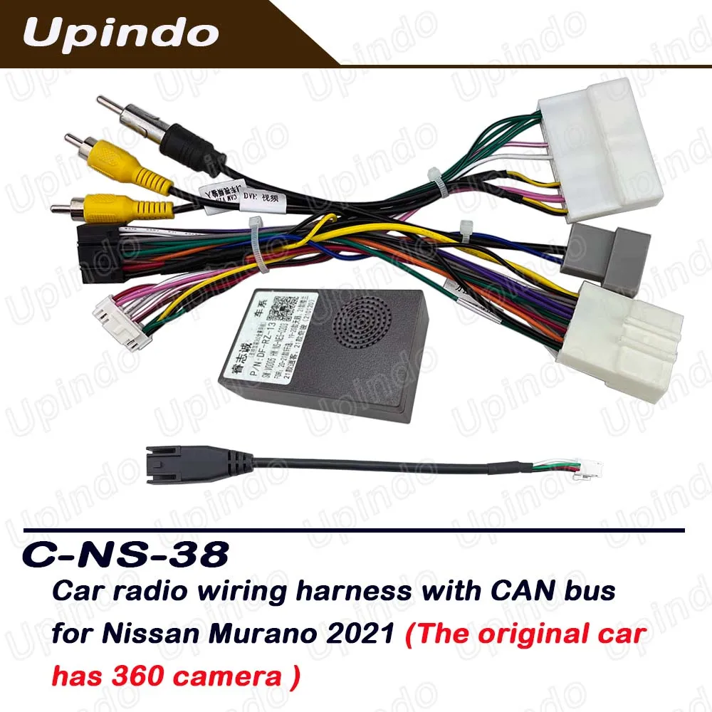 Car Stereo Wiring Harness CAN-Bus For Nissan Murano 2021 Android Radio Power Cable Connector Adapter Plug & Play