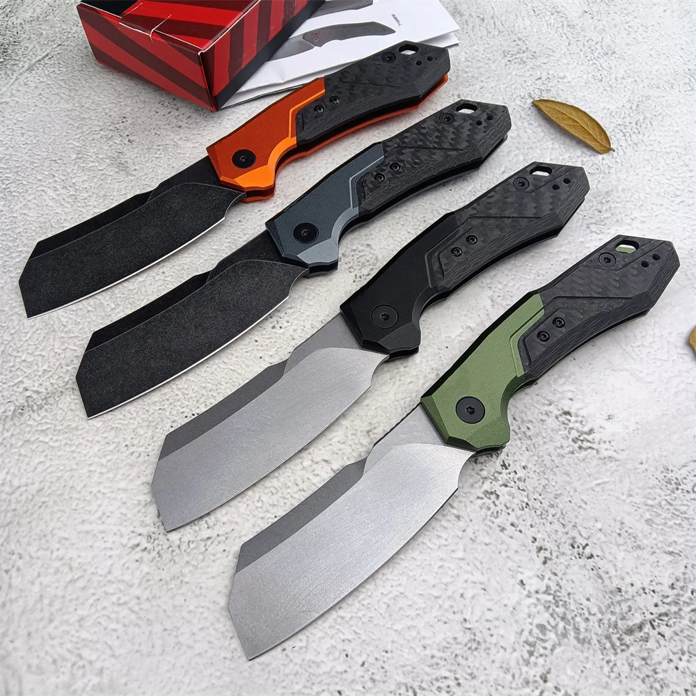 

KS 7850 Outdoor Pocketknife Blackwash D2 Blade Hunting Folding Knife Combat Survival Tools Hard Cutting Tools EDC Men's Gift