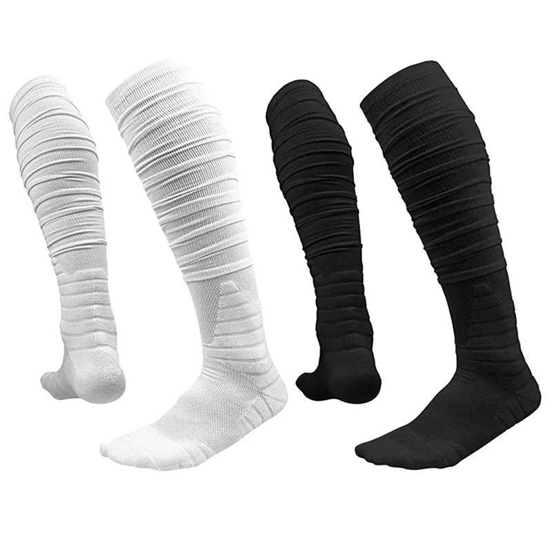 1 Pair Football Socks for Men Women Adults Pile Socks American Football Extra Long Stockings Outdoor Sports Accessories