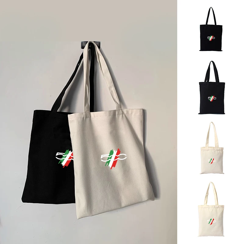 Car Canvas Shoulder Bag Commuting Bag Student Outfit Book Bag For FIAT 500 Grande Punto Bravo Panda Freemont Linea Strada Ducato