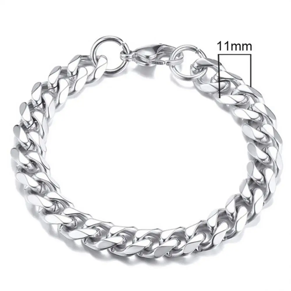 1PCS Dog Chain Collar Cuban Link Dog Collar 18K Stainless Steel Metal 15mm Gold Silver Dog Collar for Puppy Small Medium Large