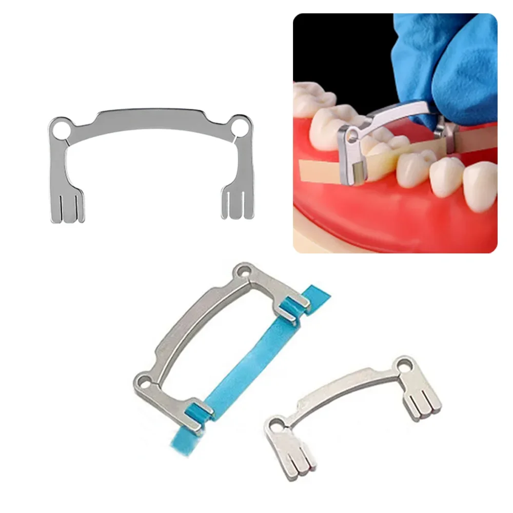 2Pcs/Set Dental Resin Polishing Strip Holder High Crown Low Crown for Teeth Grinding Sanding Shaping Polishing Assistant Tools